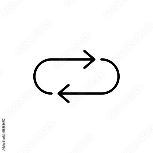 Swap icon simple vector symbol