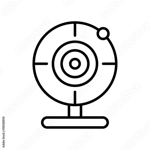 Webcam icon simple vector symbol