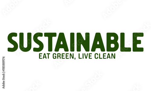 Sustainable Green Food Vector art