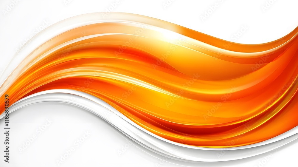 Abstract Orange Wave Background Design Abstract Orange Wave Background Design