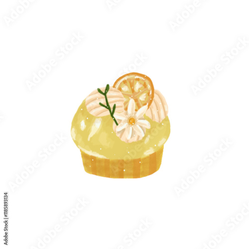 cake isolated on white