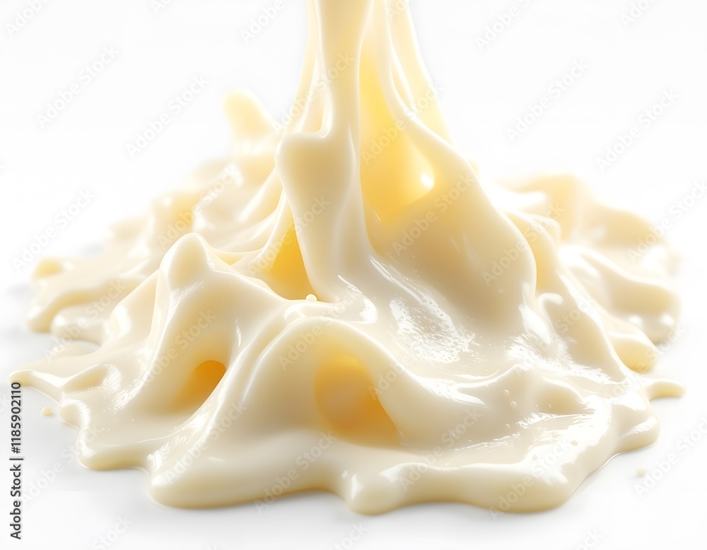 Creamy Liquid Splash: A Viscous, Textured Delight Creamy Liquid Splash: A Viscous, Textured Delight