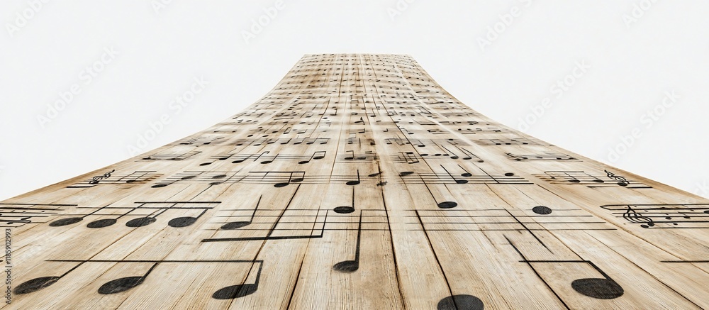Obraz premium Musical Pathway: A Journey Through Melody and Rhythm