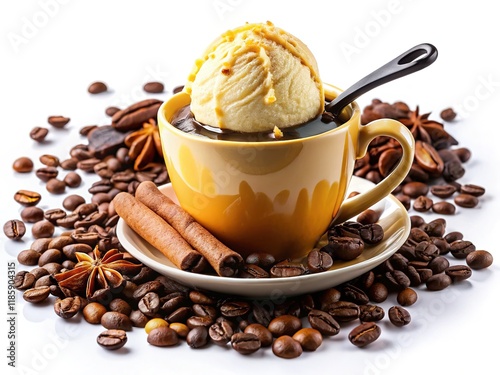 Creamy Coffee Ice Cream Delight: A Stunning Summer Treat photo