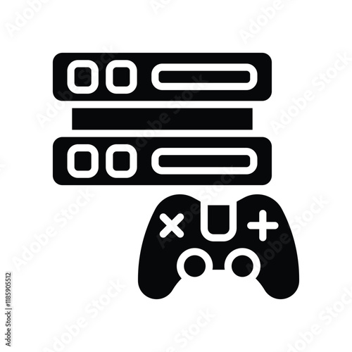 gaming server icon. vector glyph icon for your website, mobile, presentation, and logo design.