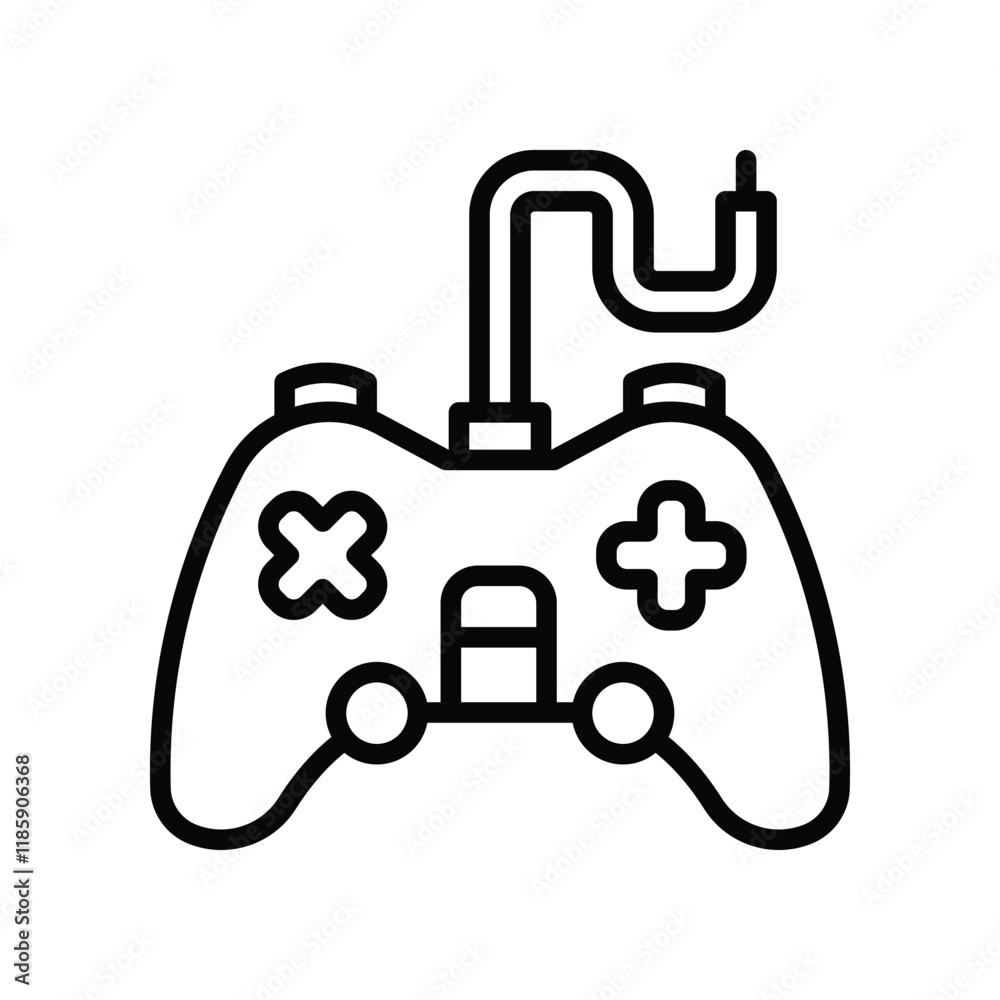 game controller icon. vector line icon for your website, mobile, presentation, and logo design. game controller icon. vector line icon for your website, mobile, presentation, and logo design.