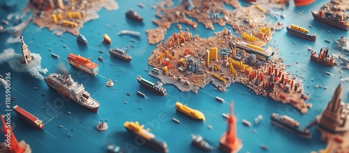 Global Maritime Trade: A Miniature World of Shipping and Commerce