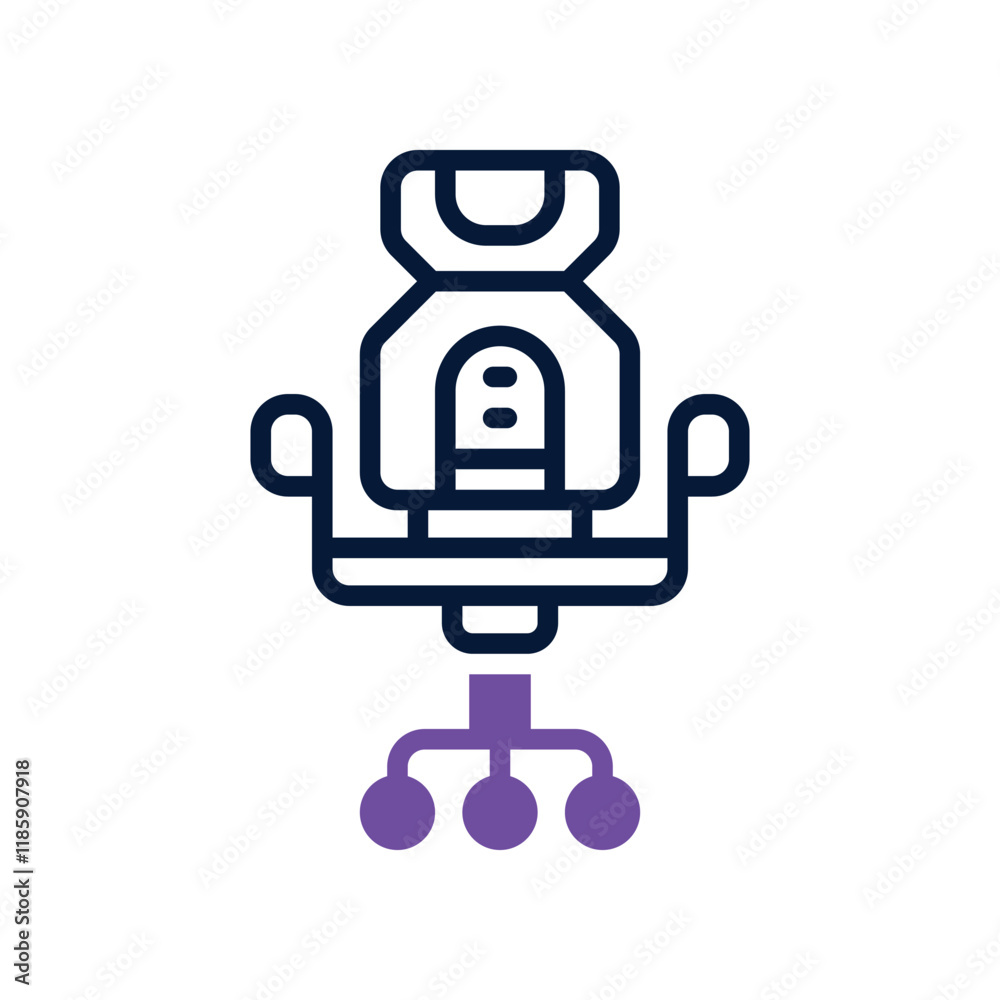gaming chair icon. vector dual tone icon for your website, mobile, presentation, and logo design. gaming chair icon. vector dual tone icon for your website, mobile, presentation, and logo design.