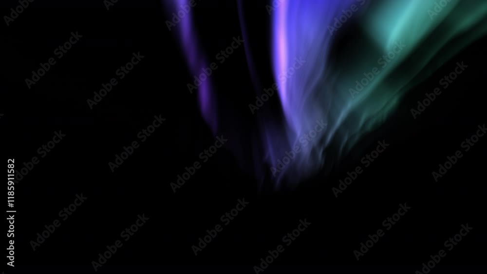 Animated Aurora Beauty Purple and Green Loop
