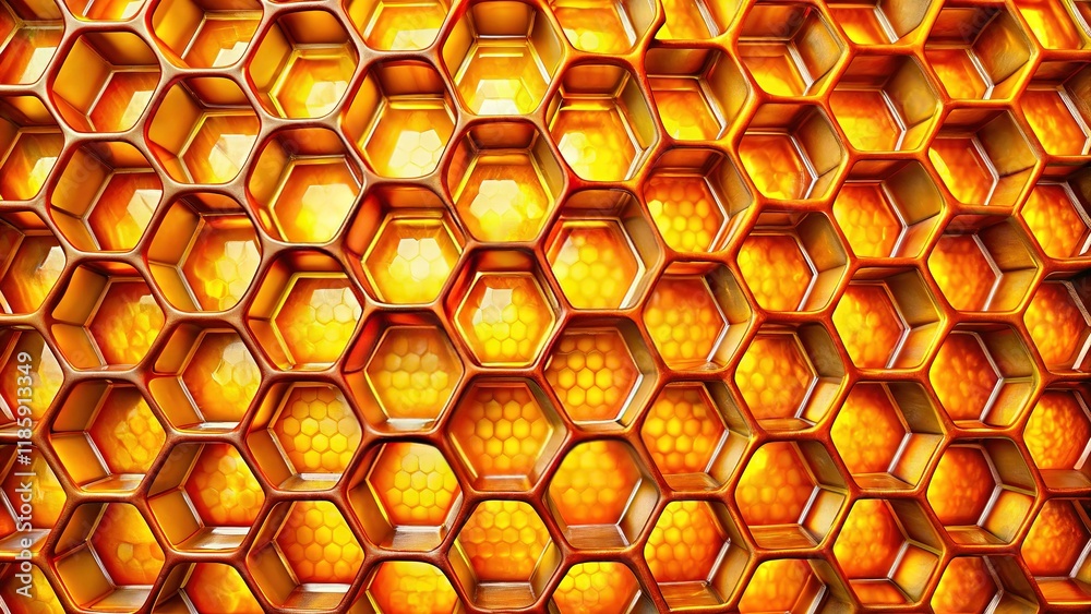 custom made wallpaper toronto digitalHoneycomb Hexagon Honey Pattern Abstract Art