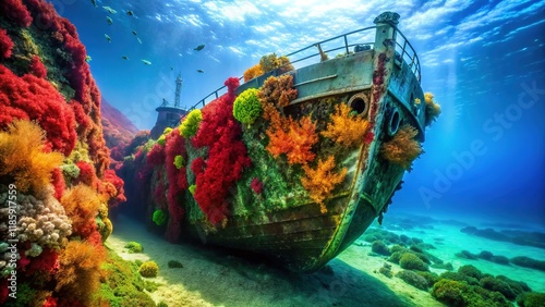 MS Zenobia Wreck Dive, Cyprus: Algae-Covered Shipwreck in the Mediterranean photo