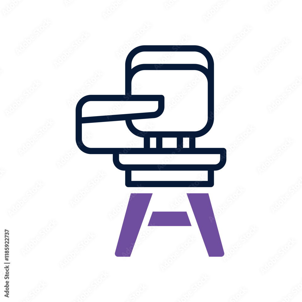 desk chair icon. vector dual tone icon for your website, mobile, presentation, and logo design. desk chair icon. vector dual tone icon for your website, mobile, presentation, and logo design.