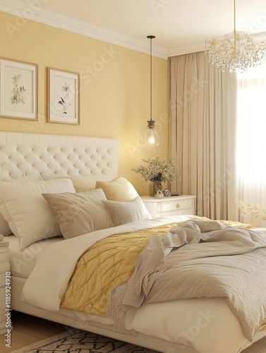 Elegant Bedroom Interior De...