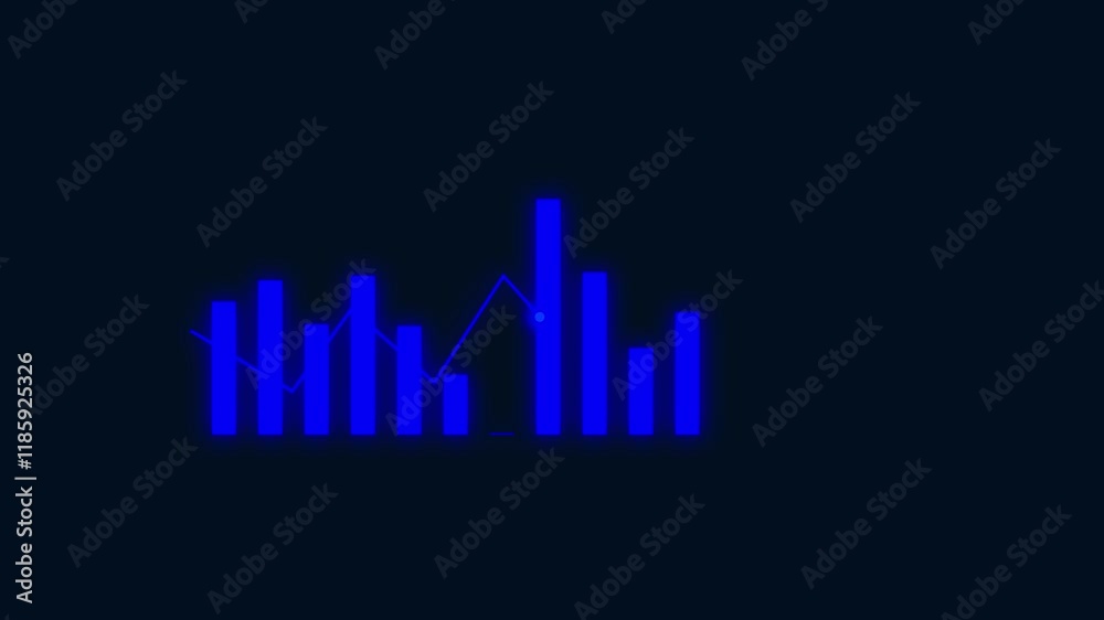 Arrow Rising Business Growth and Graph Chart Icon Animation. Arrow Rising Business Growth and Graph Chart Icon Animation.