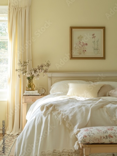 Serene Bedroom Interior Des...