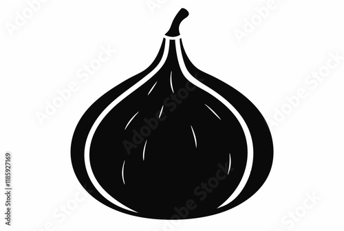 fig silhouette vector