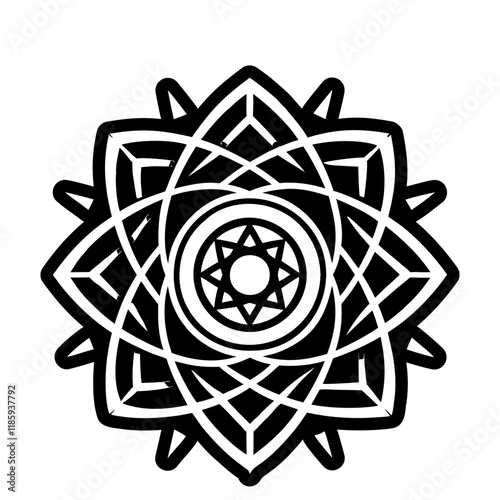 A solid icon of spiral symbol 