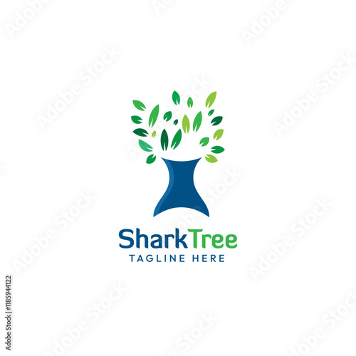 eco friendly logo, eco friendly tree, tree with leaves, shark tree, environmental logo, togetherness logo, unity logo, nature logo