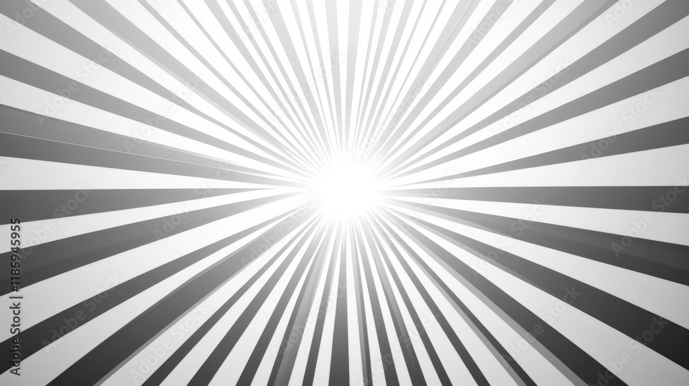 Obraz premium Progressive light effect animation frames, precise geometric sunburst pattern, brilliant white rays emanating from center point, smooth vector-based expansion sequence, clean modern design style,