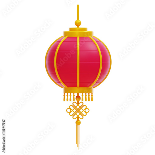 Chinese Lantern 3D Illustration
