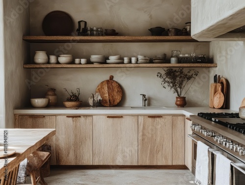 Minimalist Rustic Kitchen D...