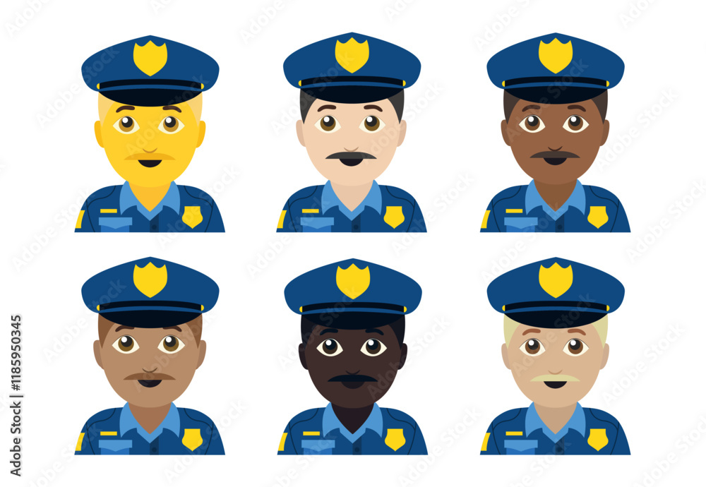 cop police officer emoji vector illustration men male cop police officer emoji vector illustration men male