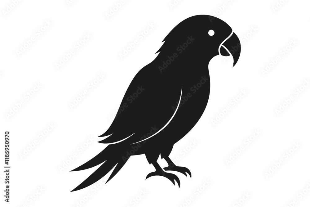 parrot silhouette vector illustration parrot silhouette vector illustration