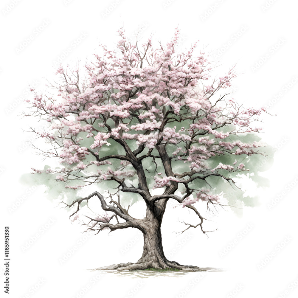 Obraz premium Winter Tree Clipart Vector Illustration