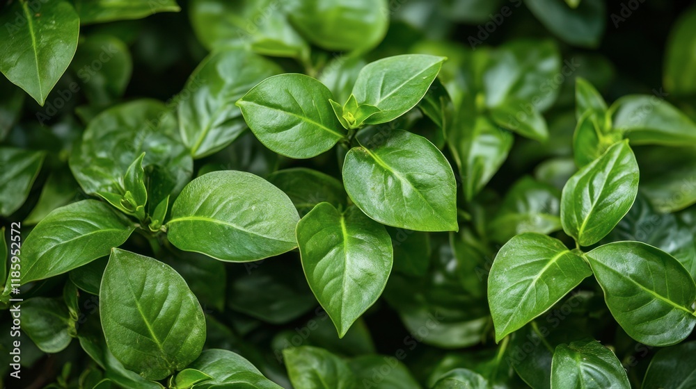 Lush Green Leaves of Tropical Plants Creating a Vibrant Foliage Texture Lush Green Leaves of Tropical Plants Creating a Vibrant Foliage Texture