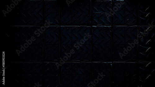Light blue abstract background Abstract defocused background. Spring. Summer. Sea. blue neon light on a brick wall at night