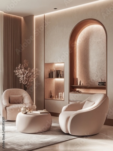Modern Living Room Interior...