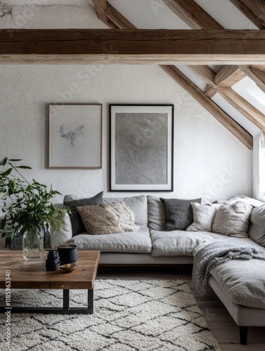 Cozy Living Room with Expos...