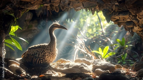 The moa were large, flightless birds native to New Zealand, belonging to the order Dinornithiformes. These birds, now extinct, were herbivorous and roamed the forests, grasslands, and shrublands. Ther photo