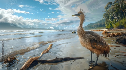 The moa were large, flightless birds native to New Zealand, belonging to the order Dinornithiformes. These birds, now extinct, were herbivorous and roamed the forests, grasslands, and shrublands. Ther