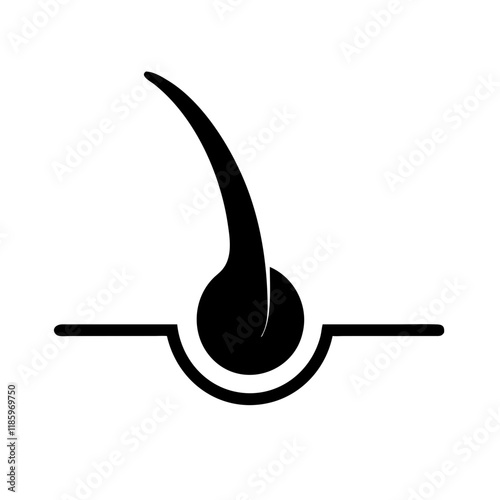 Vector Illustration of a Hair Follicle Icon