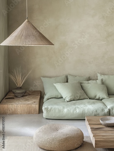 Serene Minimalist Living Ro...