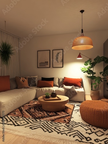 Cozy Bohemian Living Room I...