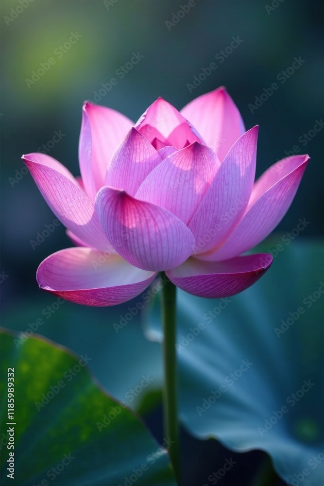 Delicate lilac petals unfolding on a lotus flower, serene, lotus, peaceful Delicate lilac petals unfolding on a lotus flower, serene, lotus, peaceful