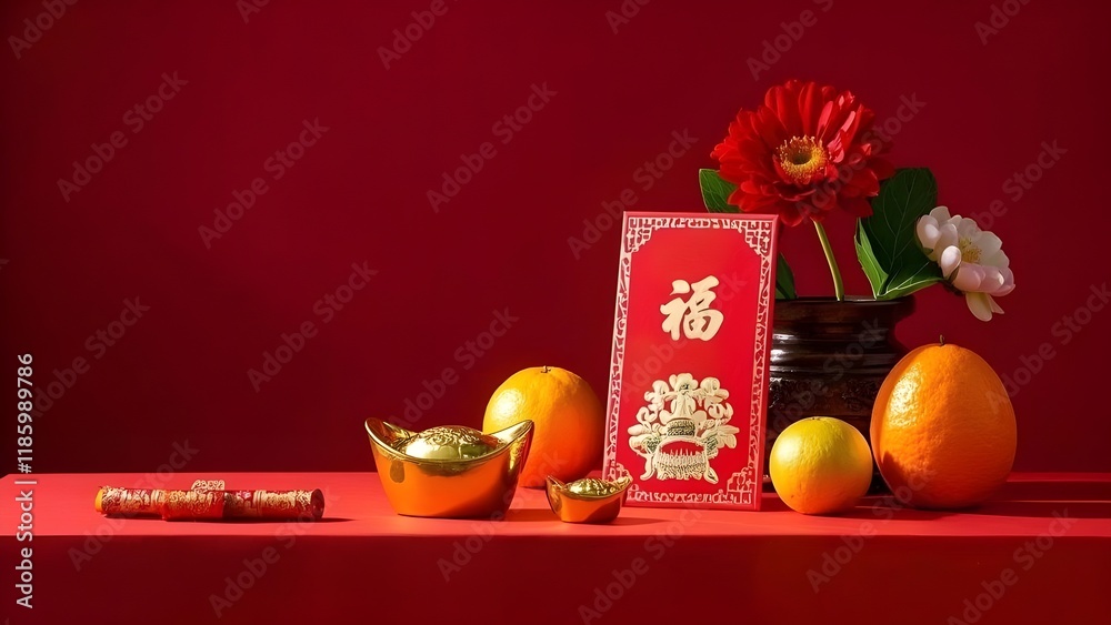 Fototapeta premium chinese new year background