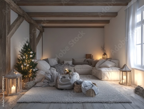 Cozy Rustic Living Room Chr...