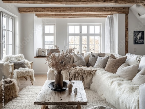 Cozy Living Room Decorated ...