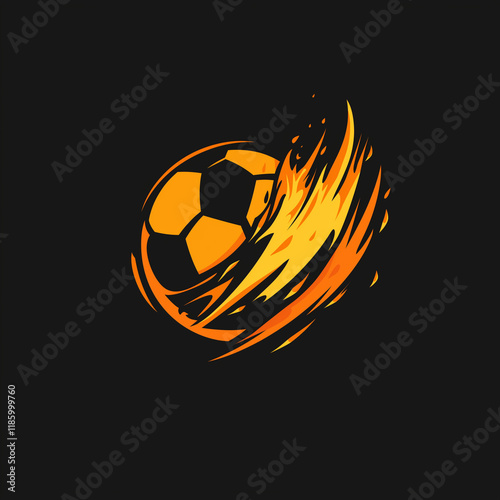 a logo for a football or soccer company in sports