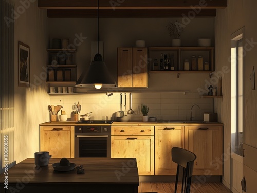 Warm Evening Light in a Rus...
