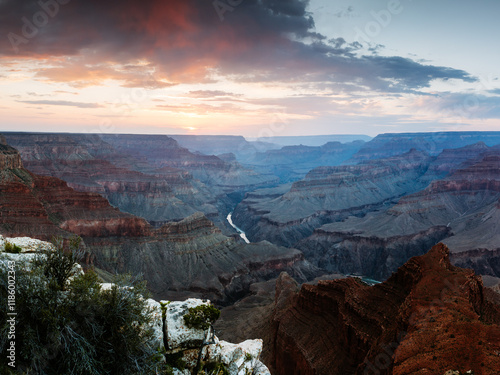 Majestic sunset over the Grand Canyon, Arizona, United States