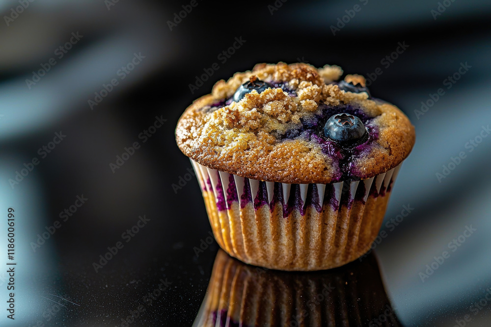 Blueberry Muffin with Streusel Topping Blueberry Muffin with Streusel Topping