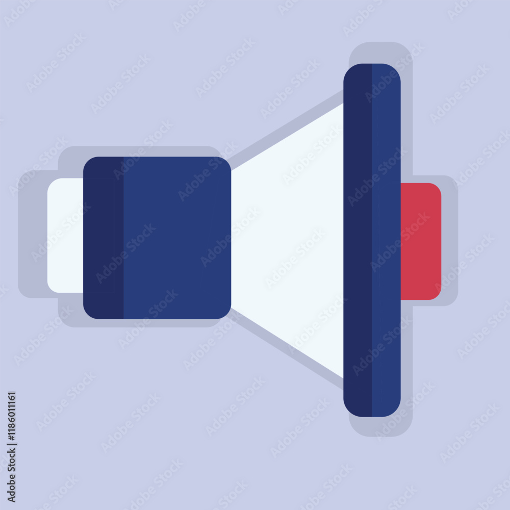 Vector illustration of flat speaker design. Vector illustration of flat speaker design.