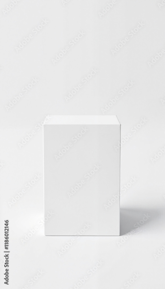 Fototapeta premium Closed Box Mockup on white background
