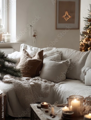 Cozy Winter Living Room Sce...