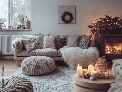 Cozy Living Room Christmas ...