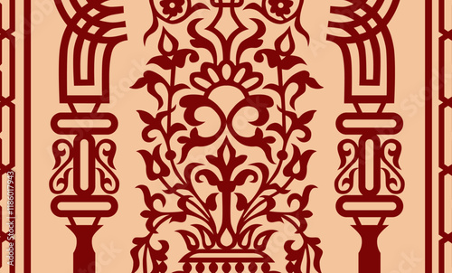 Moroccan Zellij Floral Wall Decoration